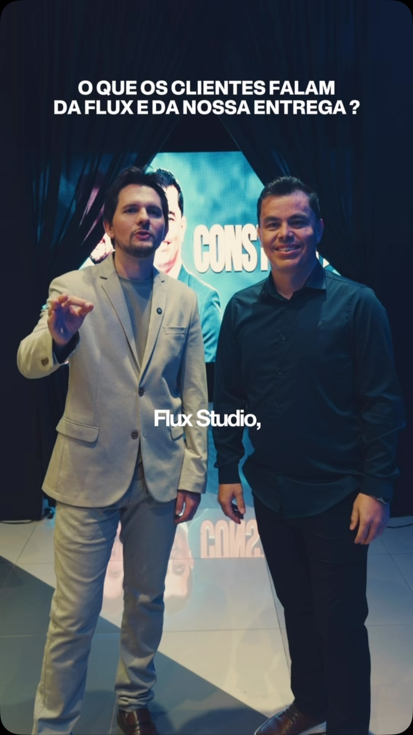 Produção da Flux Studio no evento CONSTRUA+